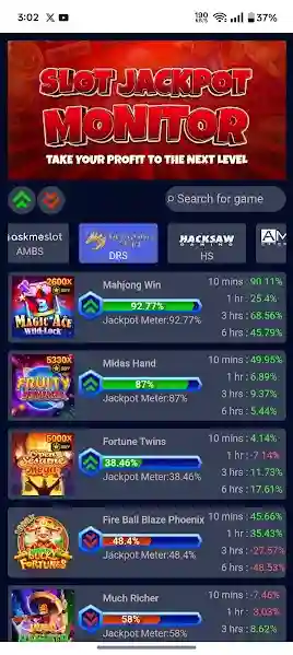 Screenshot of Slot Jackpot Monitor Apk