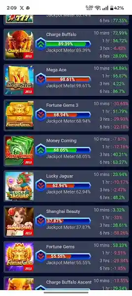 Screenshot of Slot Jackpot Monitor App